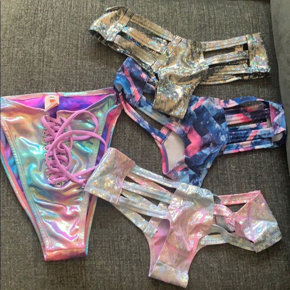 Rave bottoms , festival , bikini